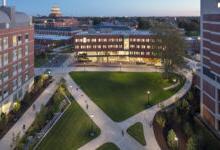 Engineering quad at the University of Rochester